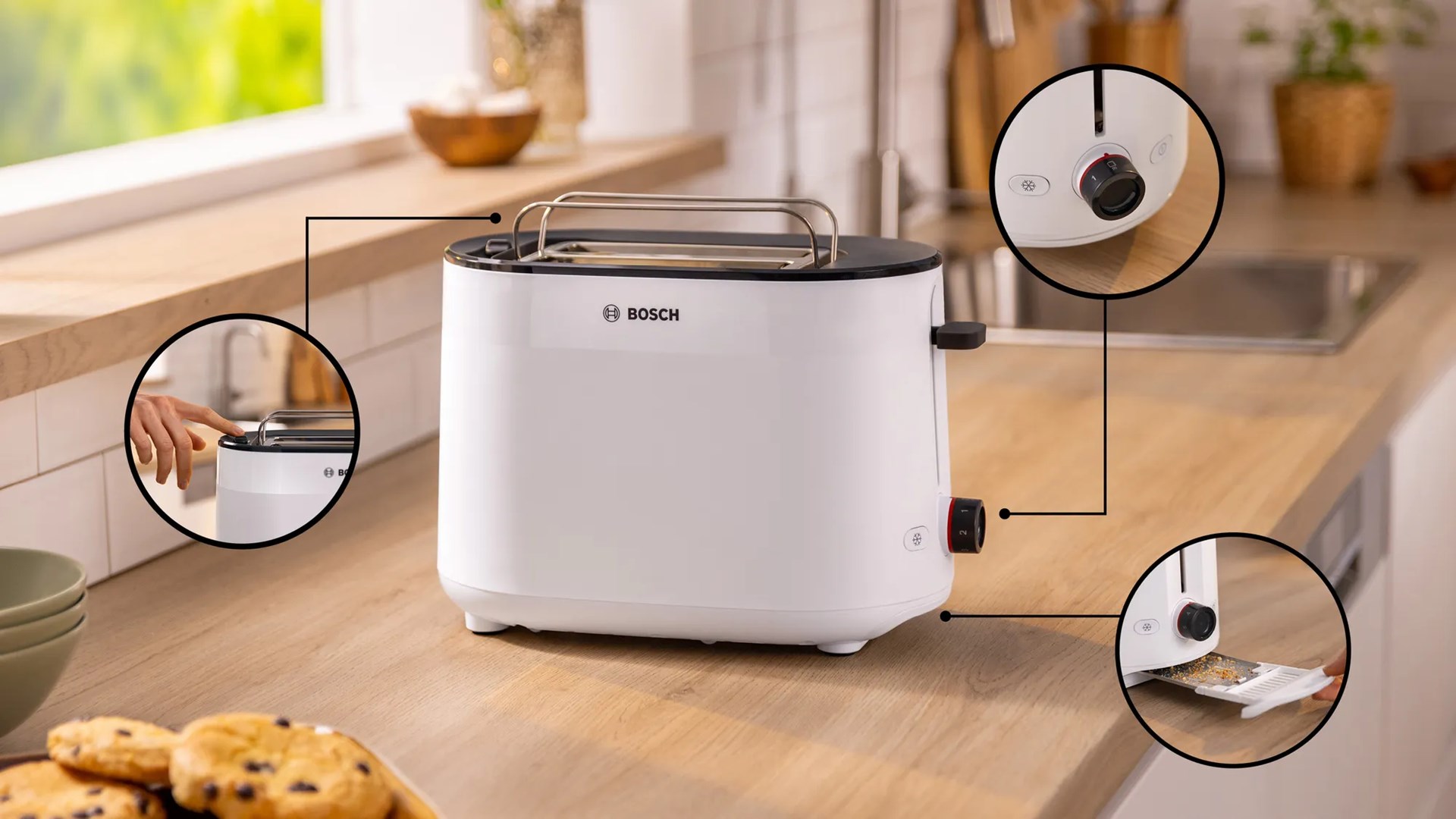 Bosch TAT2M121 toaster 6 2 slice(s) 950 W White