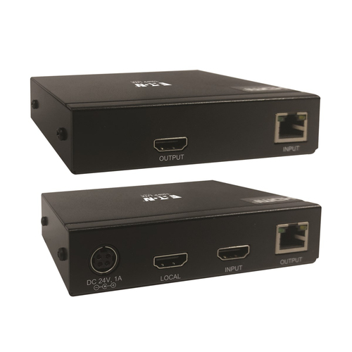 Tripp Lite B127M-101-H HDMI over Cat6 Extender Kit for Medical Environments, 4K @ 60 Hz, HDR, 4:4:4, PoC, 230 ft., TAA