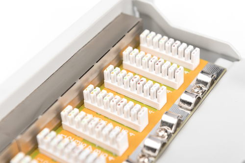 Digitus CAT 6, Class E Patch Panel, shielded, grey