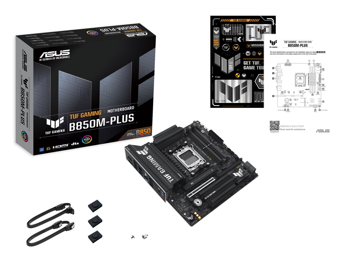 ASUS TUF GAMING B850M-PLUS AMD B850 Socket AM5 micro ATX