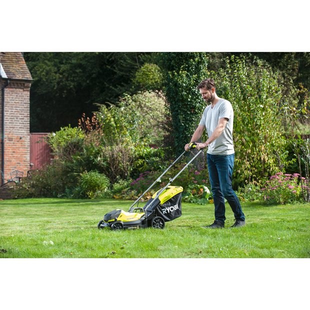 Ryobi OLM1833B lawn mower Push lawn mower Battery Black  Green