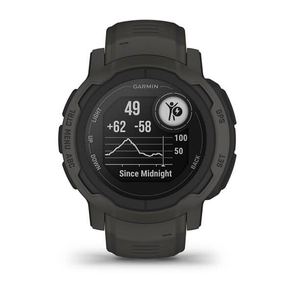 Garmin Instinct 2 2.29 cm (0.9") MIP 45 mm Digital 176 x 176 pixels Graphite GPS (satellite)