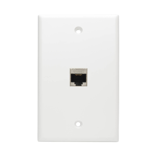 Tripp Lite N235-001-SH-D Cat6 Straight-Through Modular Shielded In-Line Snap-In Coupler with 90-Degree Down-Angled Port (RJ45 F/F)