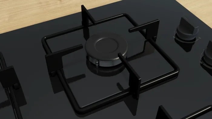 Bosch Serie 2 POP6B6K30 hob Black Built-in 60 cm Gas 4 zone(s)