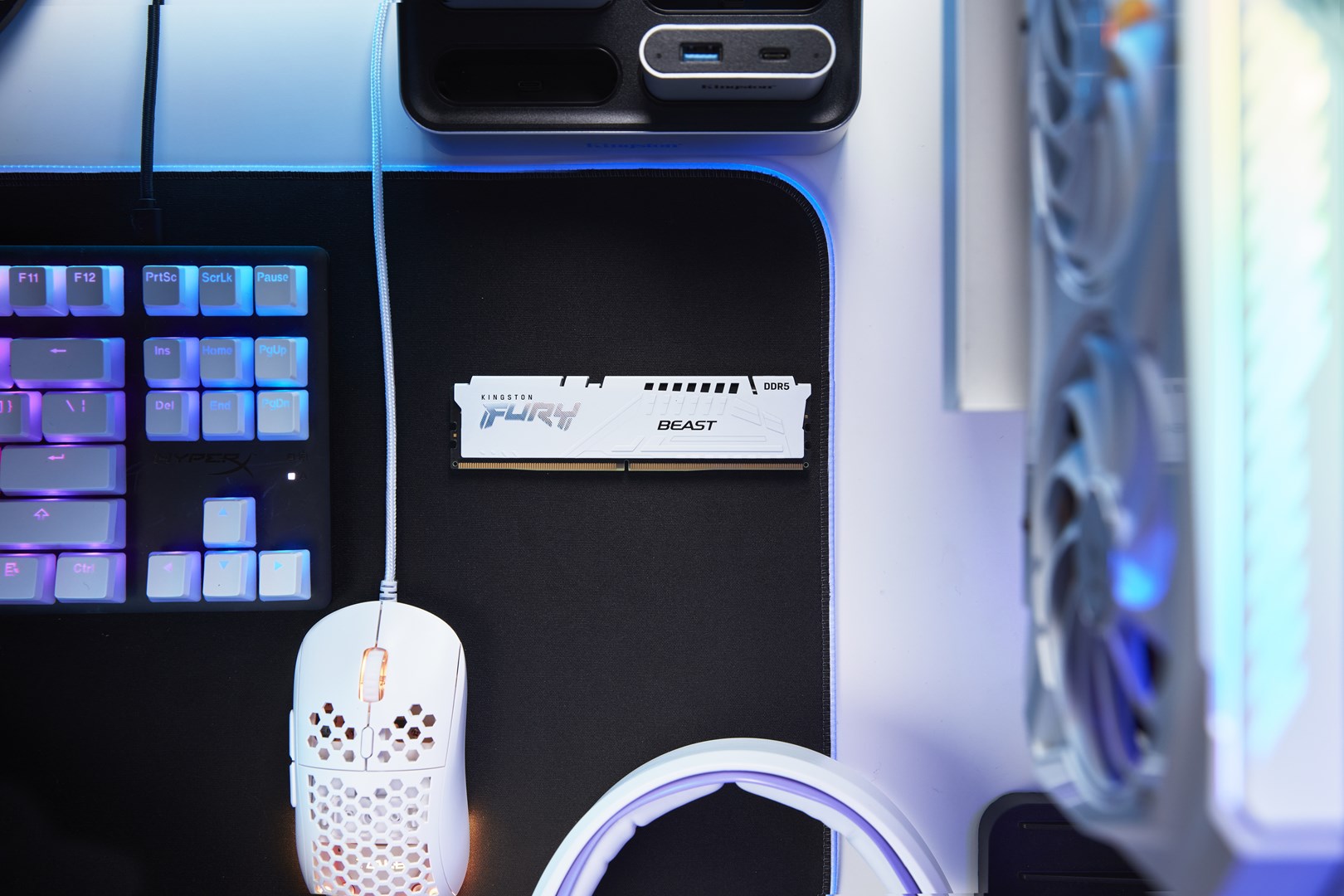 Kingston Technology FURY Beast 32GB 5200MT/s DDR5 CL36 DIMM (Kit of 2) White EXPO