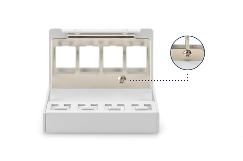 Digitus Desktop Modular Blank Patch Panel, shielded, 4-port