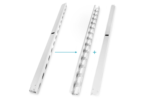 Digitus Cable channels for 42HE network and server cabinets