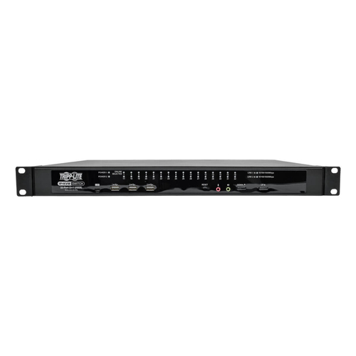 Tripp Lite B064-032-02-IPG NetDirector 32-Port Cat5 KVM over IP Switch - Virtual Media, 2 Remote + 1 Local User, 1U Rack-Mount, TAA