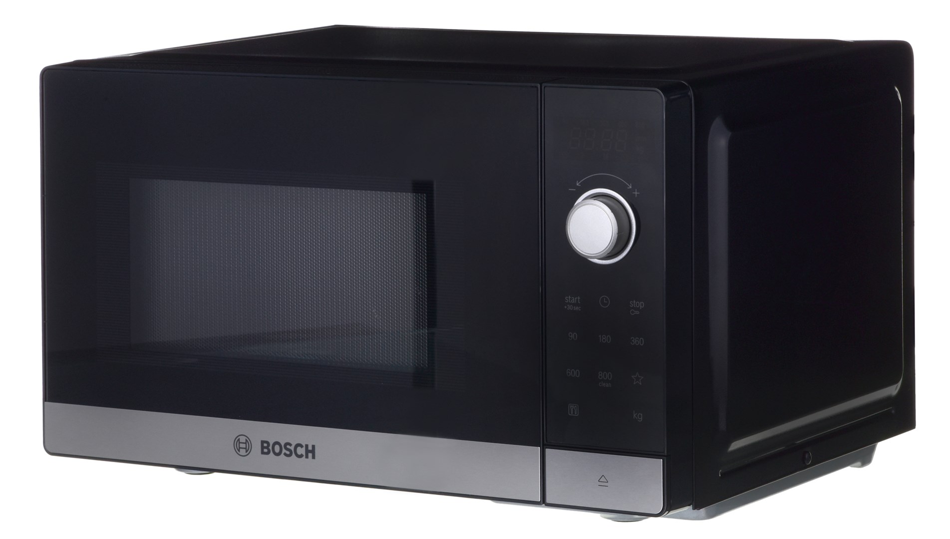 Bosch Serie 2 FFL023MS2 microwave Black, Stainless steel Solo microwave Countertop 20 L 800 W