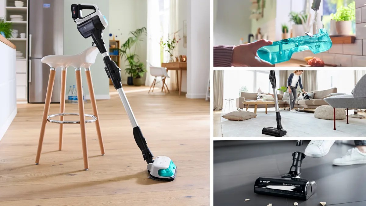 Bosch BCS71HYG1 stick vacuum/electric broom Battery Dry&wet HEPA Bagless 0.3 L 23.5 W Black, White 3 Ah
