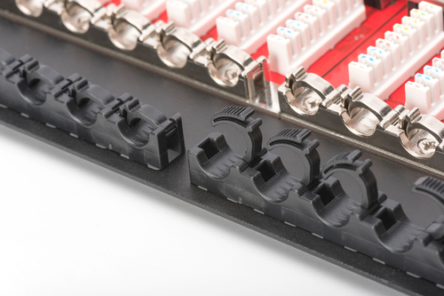 Digitus CAT 6, Class E High Density Patch Panel, shielded, black