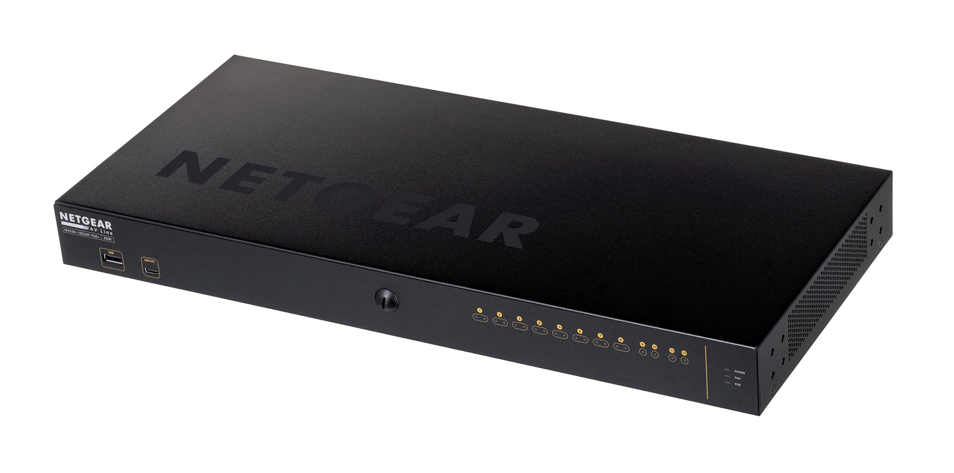 NETGEAR M4250-10G2XF-PoE+ Managed L2/L3 Gigabit Ethernet (10/100/1000) Power over Ethernet (PoE) 1U Black