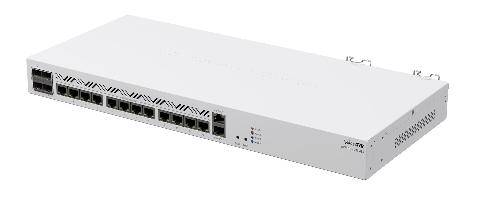 Mikrotik CCR2116-12G-4S+ wired router Gigabit Ethernet White