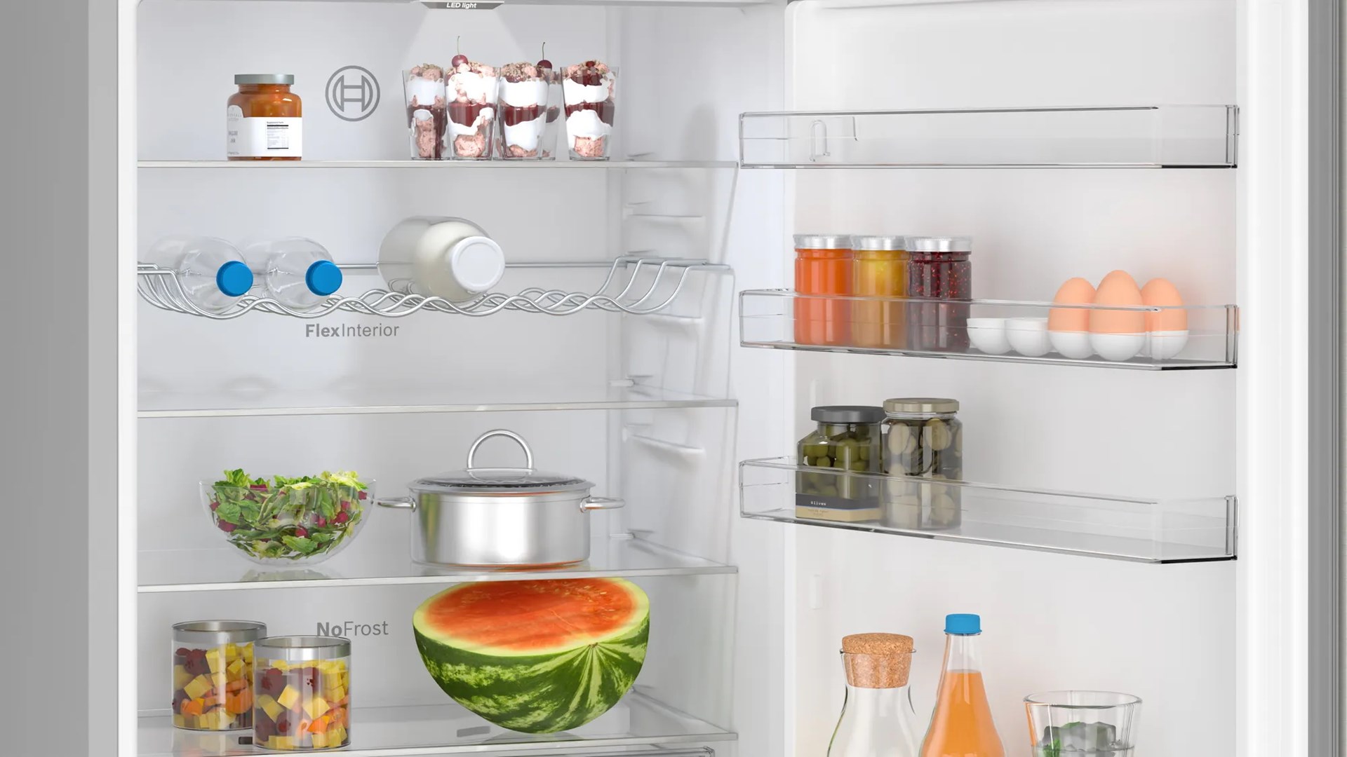 Bosch Serie 4 KGN492IDF fridge-freezer Freestanding 440 L D Stainless steel