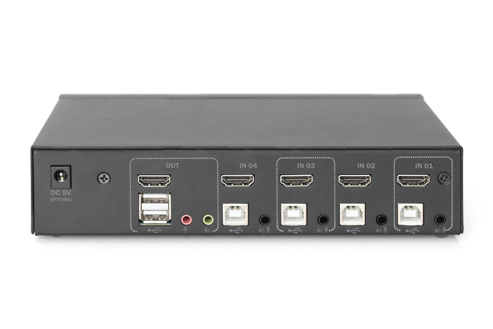 Digitus KVM Switch, 4 Port, Single Display, 4K, HDMI®