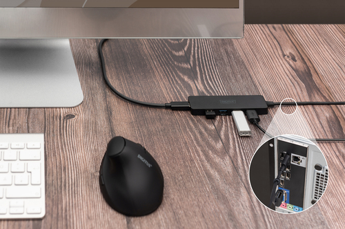 Digitus USB 3.0 Hub 4-Port, Slim Line