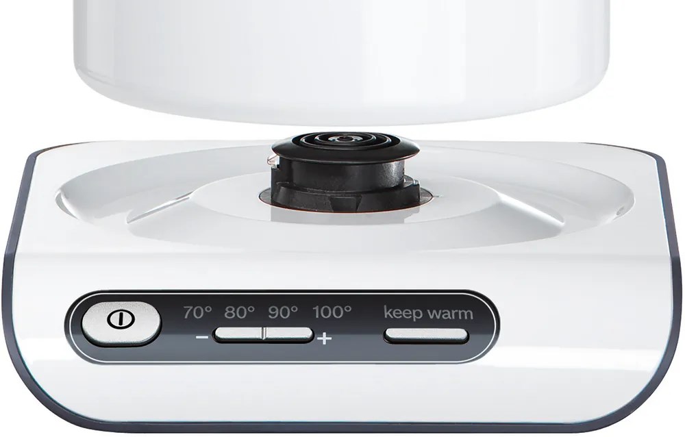 Bosch TWK8611P electric kettle 1.5 L 2400 W Anthracite, Stainless steel, White