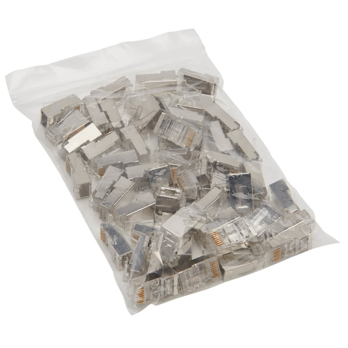Tripp Lite N232-050-FTP Cat6 RJ45 Pass-Through FTP Modular Plug, 50 Pack