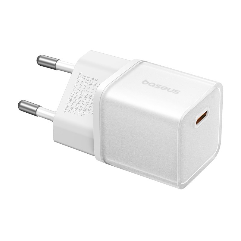 Baseus GAN5S P10162504213-00 Mains Charger 30W White