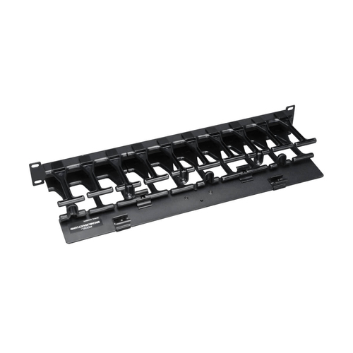 Tripp Lite SRCABLEDUCT1UHD SmartRack 1U High Capacity Horizontal Cable Manager - Finger duct with dual-hinge cover