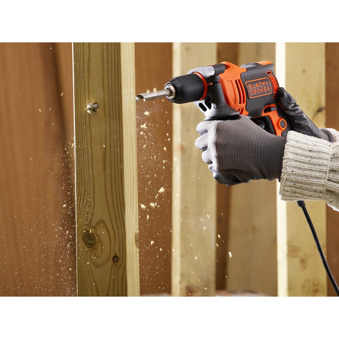 Black & Decker BEH710-QS drill 2800 RPM Black  Orange