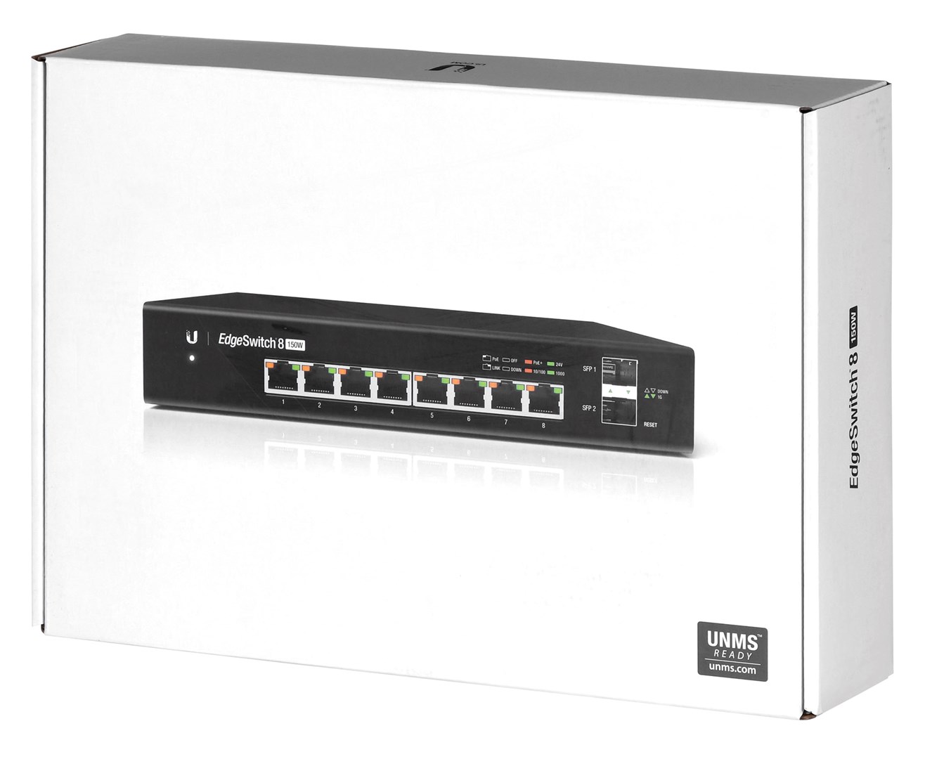 Ubiquiti EdgeSwitch 8 Managed Gigabit Ethernet (10/100/1000) Power over Ethernet (PoE) Black