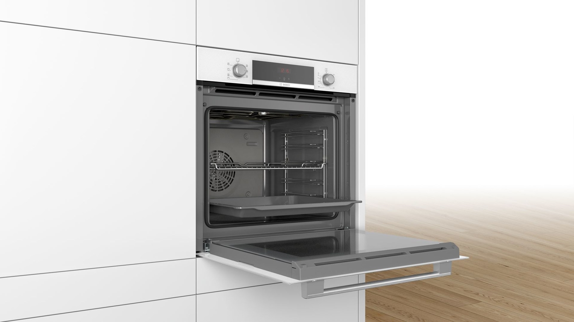 Bosch Serie 4 HBA534BW0 oven 71 L 3400 W White