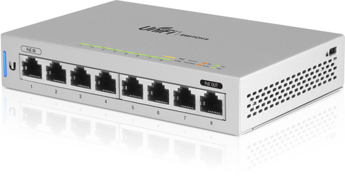 Ubiquiti UniFi Switch 8 Managed Gigabit Ethernet (10/100/1000) Power over Ethernet (PoE) Grey