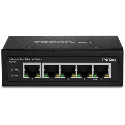 Trendnet TI-E50 network switch Unmanaged Fast Ethernet (10/100) Black
