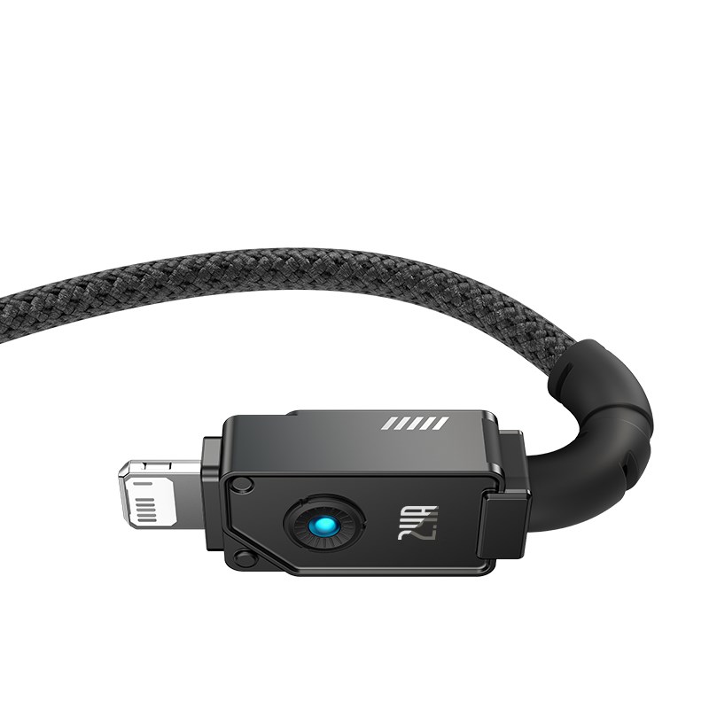 Baseus Unbreakable USB A to iP cable 1 m 5V-2.4A Black