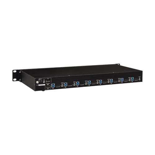Tripp Lite B024-DPU08 8-Port DisplayPort/USB KVM Switch with Audio/Video and USB Peripheral Sharing, 4K 60 Hz, 1U Rack-Mount