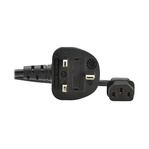 Eaton P056-01M-UK power cable Black 1 m BS 1363 IEC C13
