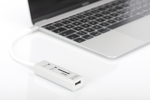 Digitus USB Type-C™ OTG 3-Port HUB + Card Reader
