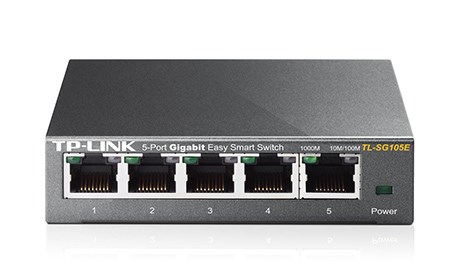 TP-Link TL-SG105E network switch Managed L2 Gigabit Ethernet (10/100/1000) Black