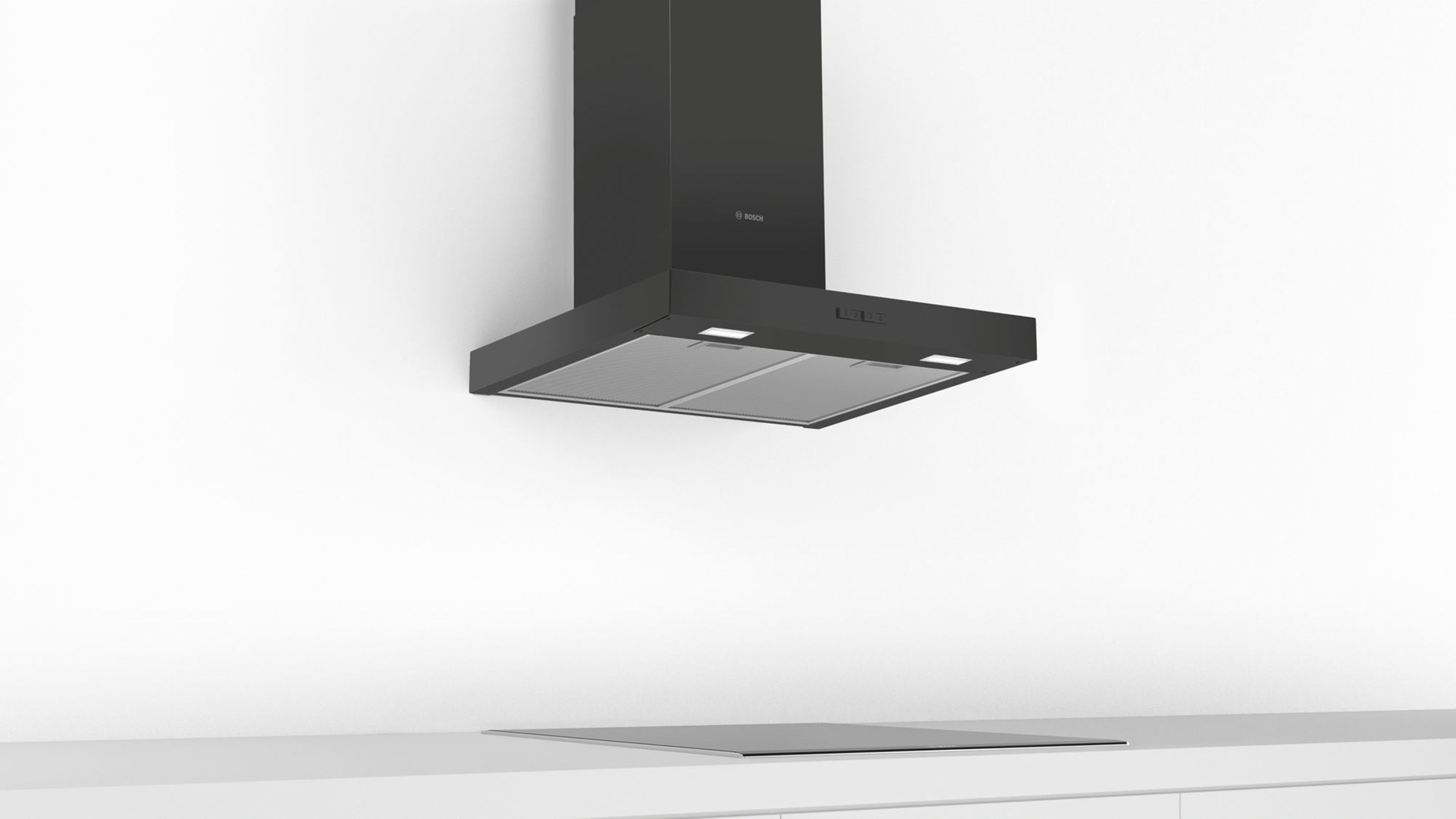 Bosch Serie 2 DWB66BC60 cooker hood Wall-mounted Black 621 m³/h