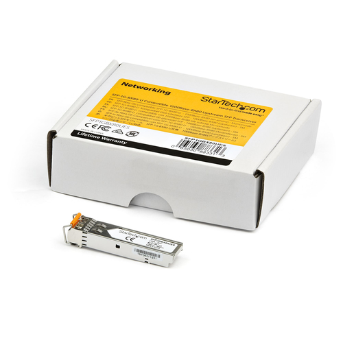 StarTech.com Dell EMC SFP-1G-BX80-U Compatible SFP Module - 1000BASE-BX-U - 1 GbE Gigabit Ethernet BiDi Fiber (SMF)