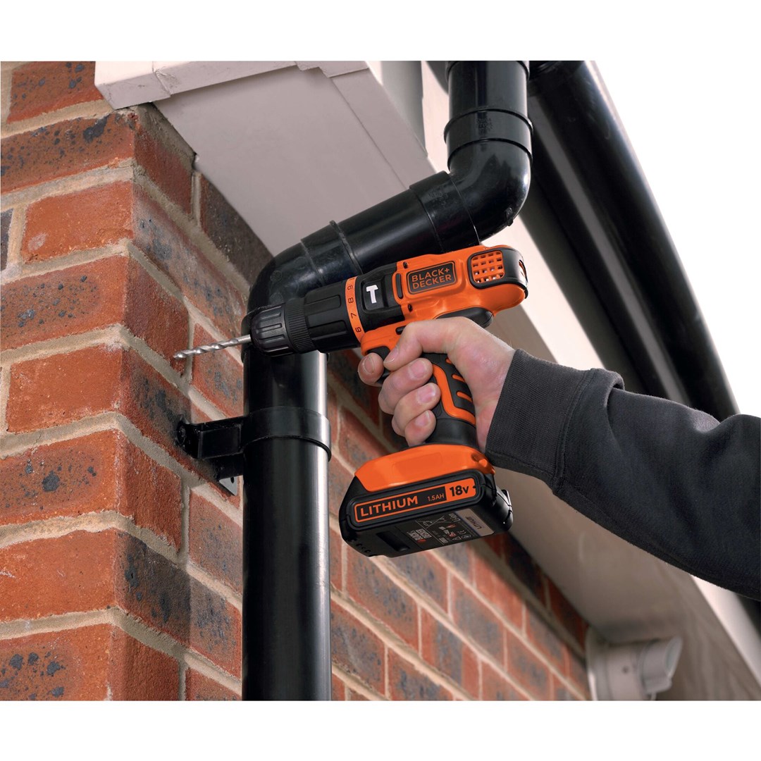 Black & Decker BDCH188N-XJ drill 1350 RPM Black  Orange