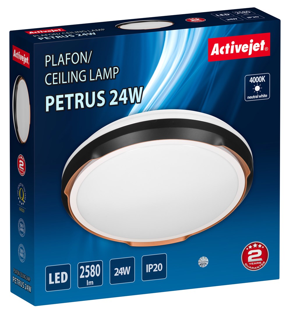 Activejet LED ceiling light AJE-PETRUS 24W