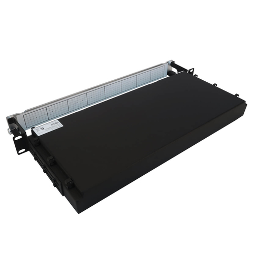 Tripp Lite Preloaded Fiber Panel, 1U - 2x (24F MTP/MPO-APC to 12x LC Duplex F/M) 24F Trunk Cables, OS2 Singlemode, 10 m (32.8 ft.)