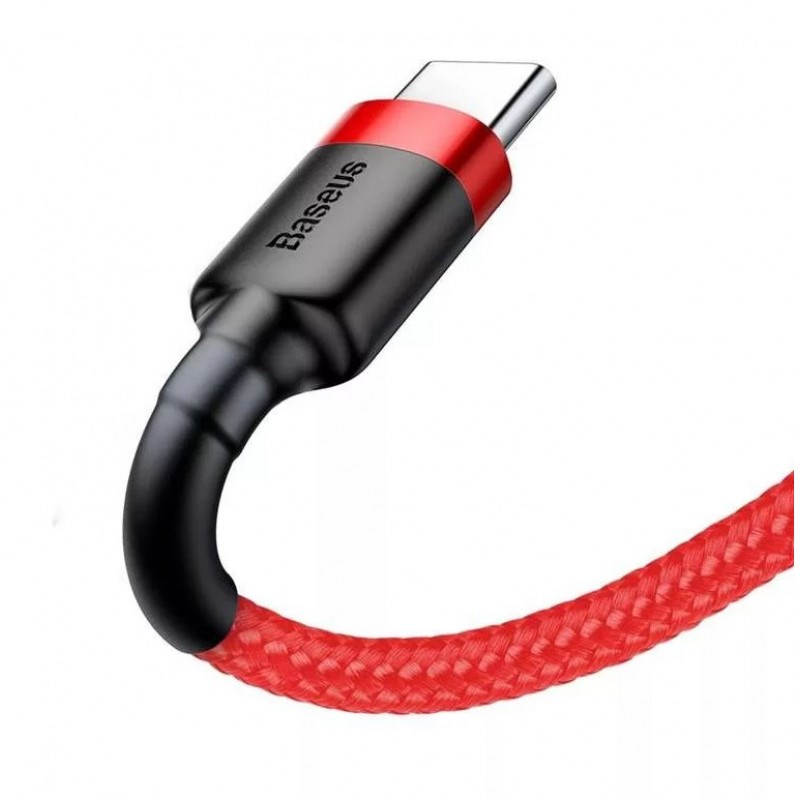 Baseus CATKLF-U09 mobile phone cable Black  Red 3 m USB A USB C