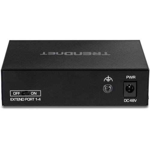 Trendnet TE-FP051 network switch Unmanaged Fast Ethernet (10/100) Power over Ethernet (PoE) Black