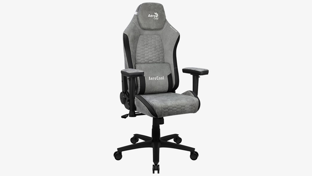 Aerocool Crown AeroSuede Universal gaming chair Padded seat Stone Grey