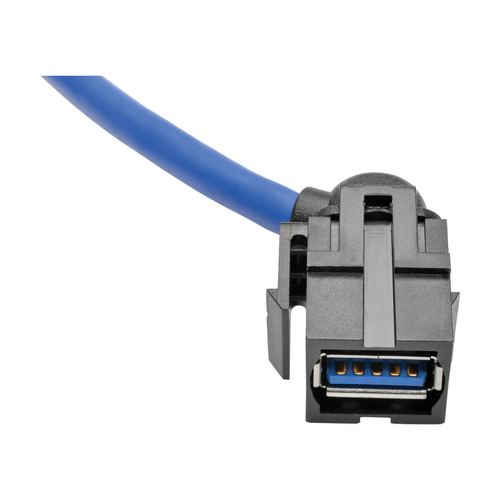 Tripp Lite USB 3.0 SuperSpeed Keystone Jack Type-A Extension Cable (M/F), 0.91 m (3-ft.)