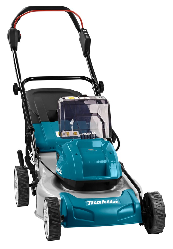 Makita DLM460PT2 lawn mower Walk behind lawn mower Battery Black  Blue  Grey
