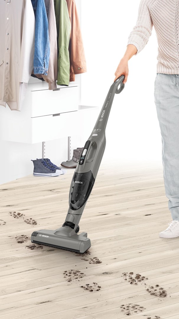Bosch Serie 2 BBHF214G stick vacuum/electric broom 2-in-1 stick vacuum Battery Dry Bagless Grey