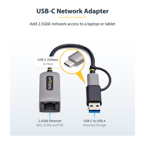 U2GA-USB-C-ETHERNET - Cables & Adaptors by StarTech.com