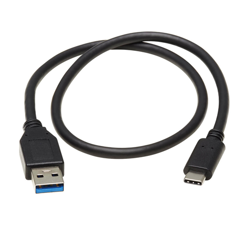 Tripp Lite U428-20N USB-C to USB-A Cable (M/M), USB 3.2 Gen 1 (5 Gbps), Thunderbolt 3 Compatible, 20-in. (50.8 cm)