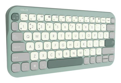 ASUS KW100 keyboard Home Bluetooth Green, Latte