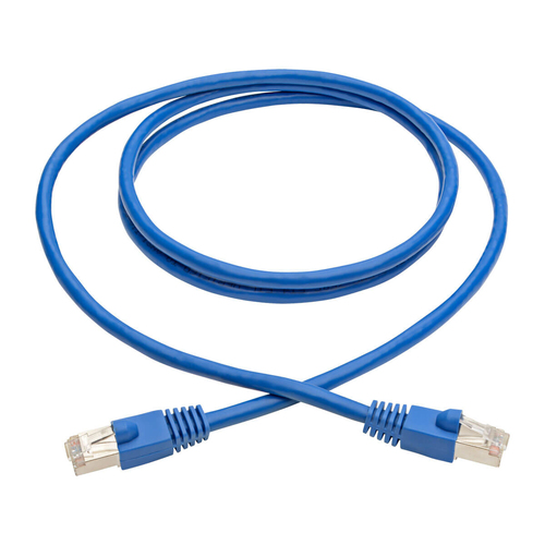 Tripp Lite N262-005-BL Cat6a 10G Snagless Shielded STP Ethernet Cable (RJ45 M/M), PoE, Blue, 5 ft. (1.52 m)