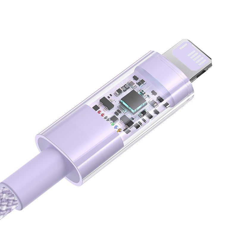Baseus Gem USB to IP 2.4A fast charging cable 1 m Purple